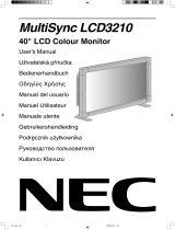 NEC MultiSync® LCD3210 Bedienungsanleitung