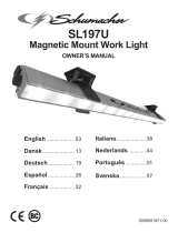 Schumacher SL197U 15-LED Rechargeable Magnetic Work Light Bedienungsanleitung