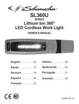 Schumacher SL360BU Lithium Ion 360° LED Cordless Work Light Bedienungsanleitung