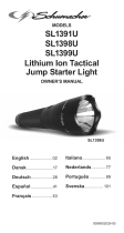 Schumacher SL1391U Lithium Ion Tactical Jump Starter Light SL1398U Lithium Ion Tactical Jump Starter Light SL1399U Lithium Ion Tactical Jump Starter Light Bedienungsanleitung
