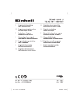 Einhell Expert Plus TE-AG 18/115 Li-Solo Benutzerhandbuch