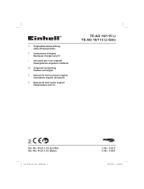 EINHELL TE-AG 18/115 Li Kit Benutzerhandbuch