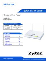 ZyXEL NBG-419N Schnellstartanleitung