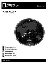 National Geographic Wall Clock 30cm Bedienungsanleitung