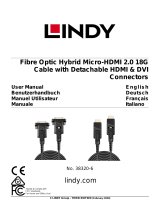 Lindy 38320-6 Fibre Optic Hybrid Micro-HDMI 2.0 18G Cable Benutzerhandbuch