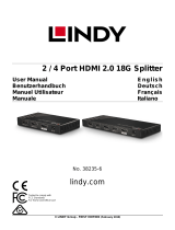 Lindy 2 Port HDMI 18G Splitter Benutzerhandbuch