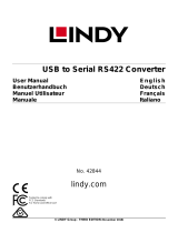 Lindy USB to RS422 Converter Benutzerhandbuch