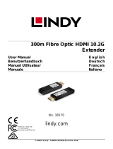 Lindy 300m Fibre Optic HDMI 4K30 Extender Benutzerhandbuch