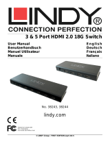 Lindy 3 Port HDMI 2.0 18G Switch Benutzerhandbuch