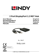 Lindy 2 Port DisplayPort 1.2 MST Hub Benutzerhandbuch