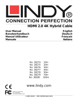 Lindy 30m Fibre Optic Hybrid HDMI 2.0 18G Cable Benutzerhandbuch