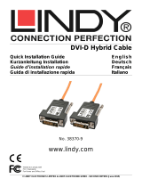 Lindy 70m DVI-D Single Link Fibre Optic Hybrid Cable Benutzerhandbuch