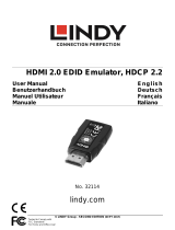 Lindy HDMI 2.0 EDID Emulator, HDCP 2.2 Benutzerhandbuch