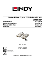 Lindy 500m Fibre Optic DVI-D Dual Link Extender Benutzerhandbuch