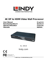 Lindy DisplayPort 1.2 to Quad HDMI MST/SST Hub Benutzerhandbuch