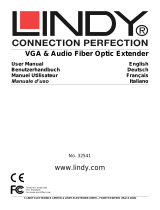 Lindy 750m Fibre Optic VGA & Audio Extender Benutzerhandbuch