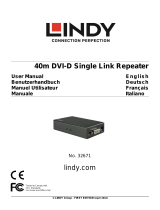 Lindy 40m DVI-D Single Link Repeater Benutzerhandbuch