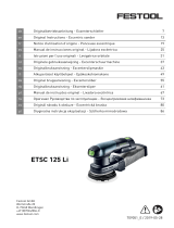 Festool ETSC 125 Li 3,1 I-Plus Bedienungsanleitung
