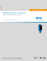 SICK WTB4S-3 Teach-in focused Bedienungsanleitung