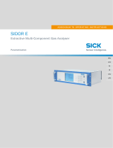SICK SIDOR E - Extractive Multi-Component Gas Analyzer Bedienungsanleitung