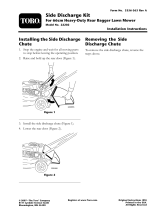 Toro Side-Discharge Kit, 66cm Heavy-Duty Rear Bagger Lawn Mower Installationsanleitung
