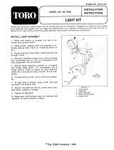 Toro Light Kit, Two Stage Snowthrowers Benutzerhandbuch