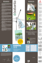 Brabantia уличная Essential Compact 310645 30м Benutzerhandbuch