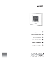 Olimpia Splendid thermostat - B0813 Installationsanleitung