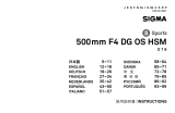 Sigma 500mm F4 DG OS HSM Benutzerhandbuch
