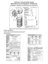 Fairchild Compact E/P, I/P Pressure Transducer Benutzerhandbuch
