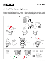 Vetus No-smell filter element, type NSFCAN Installationsanleitung