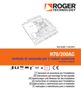 Roger Technology H70/200/AC/box Control Unit Benutzerhandbuch