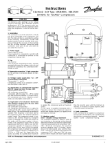 Danfoss Electronic Unit Type 105N4001, 198-254V 50-60Hz for TLV/NLV Compressors Installationsanleitung
