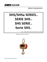 Adam Equipment SHS Series Benutzerhandbuch