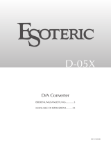 Esoteric D-05X Bedienungsanleitung