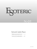 Esoteric N-01 Bedienungsanleitung