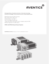 AVENTICS Series HF03-LG, HF04 mounting kit for DIN rails Bedienungsanleitung
