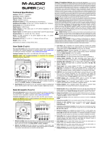 M-Audio Super DAC Benutzerhandbuch