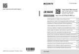 Sony Série ax 6600 Interchangeable Lens Digital Camera Benutzerhandbuch