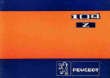Peugeot 104 Bedienungsanleitung