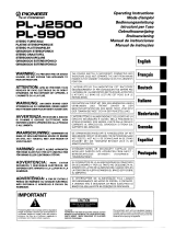 Pioneer PL-J2500 Benutzerhandbuch