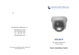 Grandstream GSC3610 Quick Installation Guide