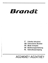 Groupe Brandt AG236WE1 Bedienungsanleitung