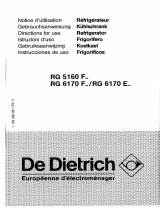 De Dietrich RG6200E5 Bedienungsanleitung
