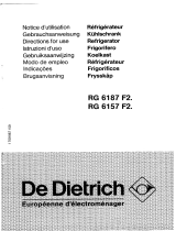 De Dietrich RG6187F2 Bedienungsanleitung