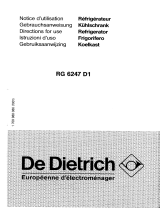 De Dietrich RG6247D1 Bedienungsanleitung