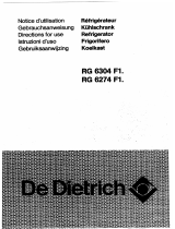 De Dietrich RG6274F1 Bedienungsanleitung
