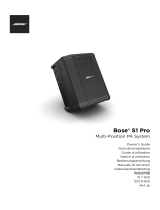 Bose S1 Pro system Benutzerhandbuch