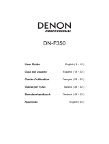 Denon Pro­fes­sional DN-F350 Benutzerhandbuch