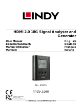 Lindy HDMI 2.0 18G Signal Analyser and Generator Benutzerhandbuch